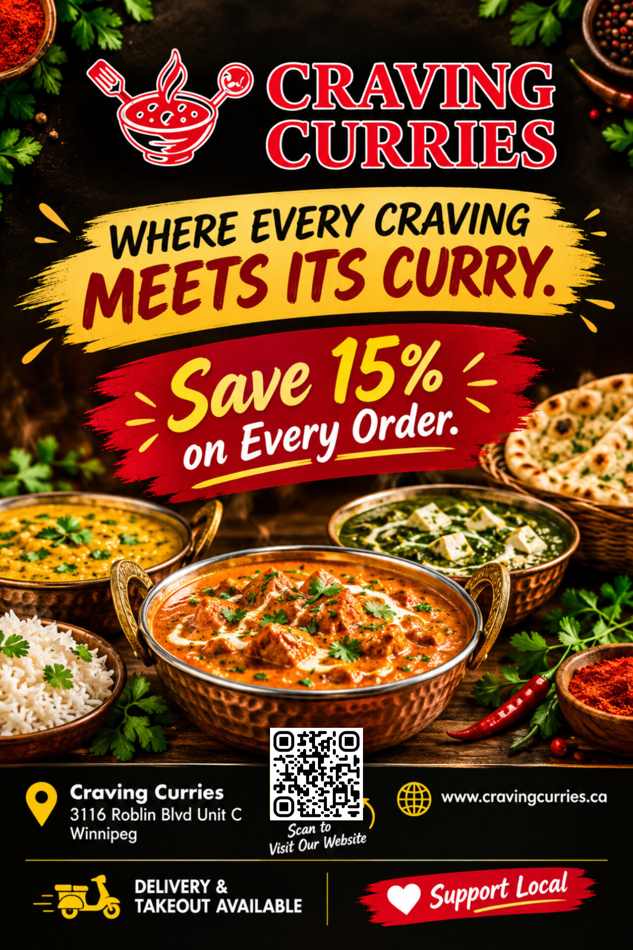 Special Offer at Craving Curries Winnipeg